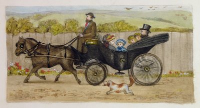 Dans le Wagon, Addiscombe, 1883 - Rosa Clementina Petherick